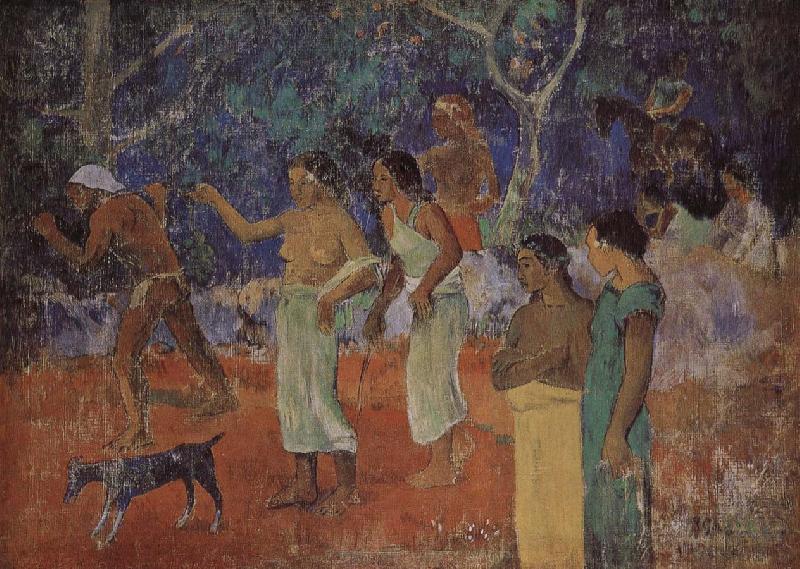 Paul Gauguin Tahitian Landscape life oil painting image